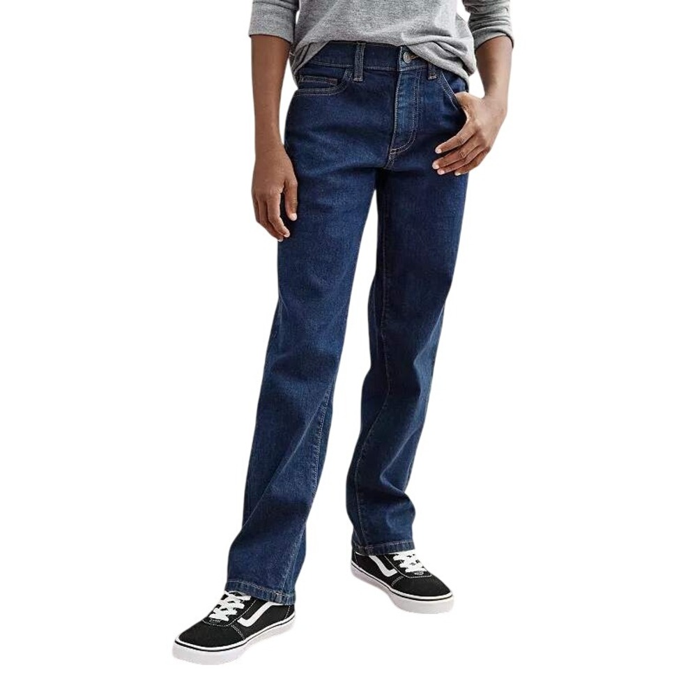Sonoma Boys Straight-Fit Flexwear Denim Jeans in Dark Wash - Size 18